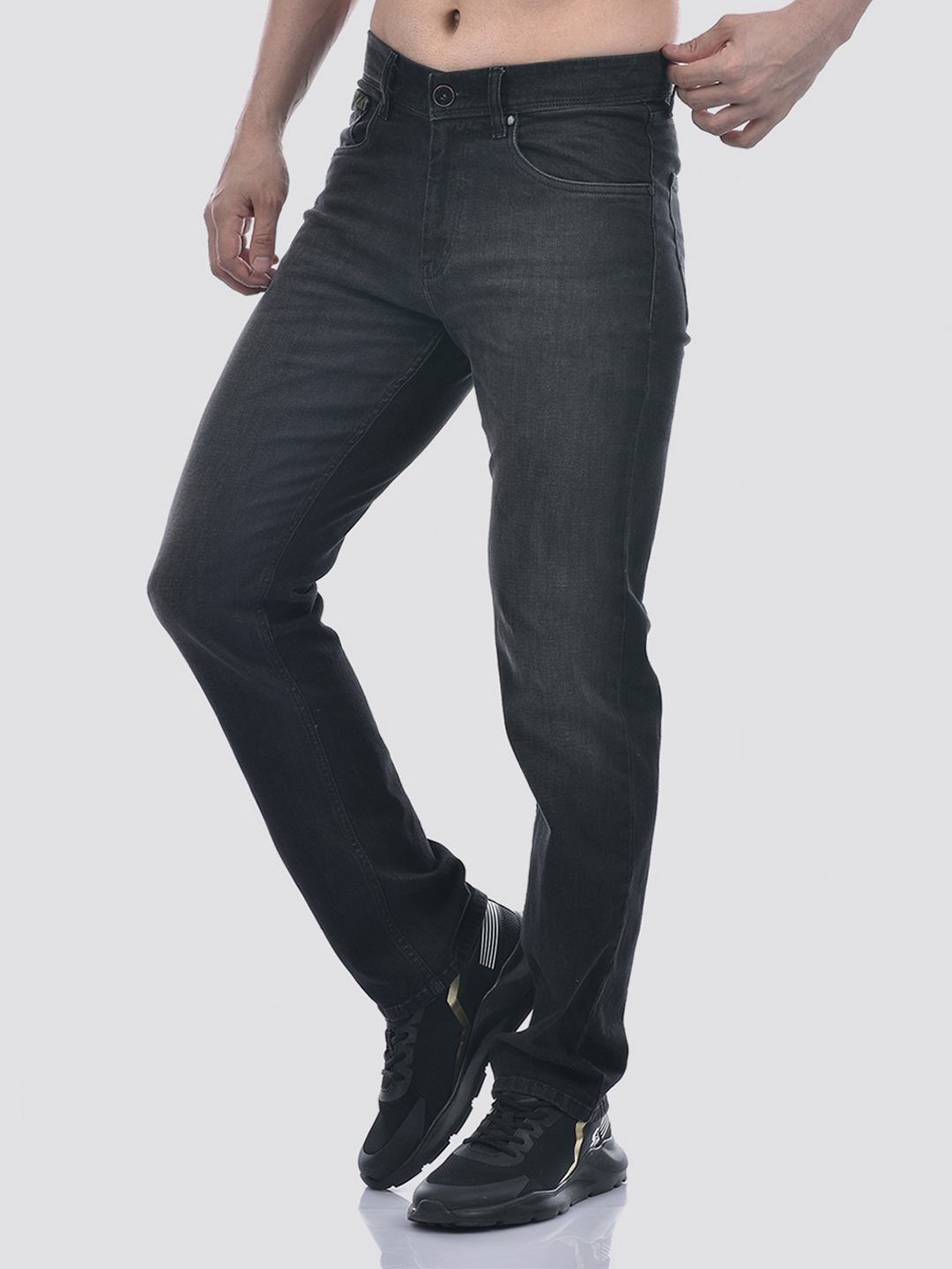 Numero Uno Men Regular Fit Black Sustainable Jeans